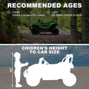 24V Kids Electric 4WD Ride-On UTV Truck, 2-Seater, Green, 80W Motor Magic Cars 9