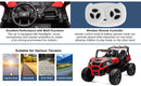 Kids Electric Ride-On UTV Truck 24V with 4WD/2WD and Remote Control Power Wheels Magic Cars 12