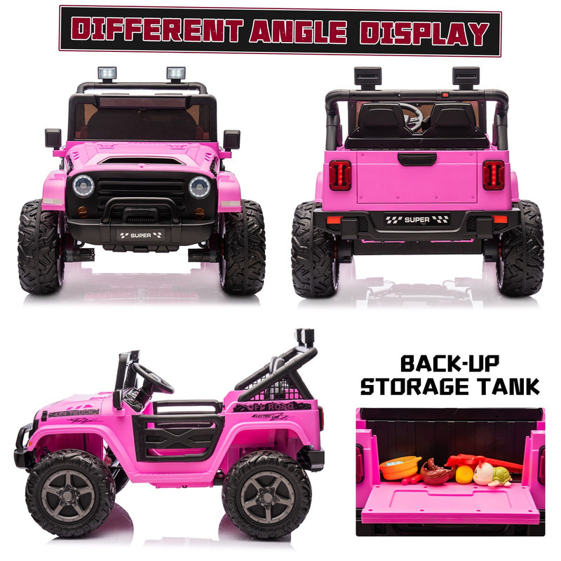 Kids Electric Ride-On Truck Car 24V 9AH Battery with 4WD/2WD Power - Purple Magic Cars 7