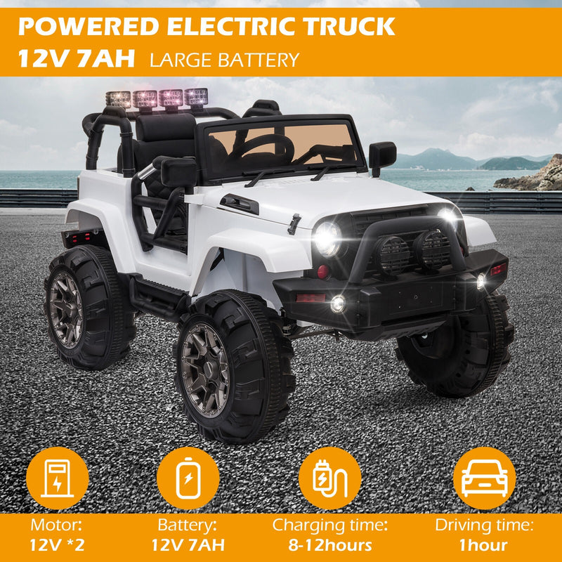 Kids 12V Electric Ride-On Truck with Remote Control and Built-in Music Magic Cars 11