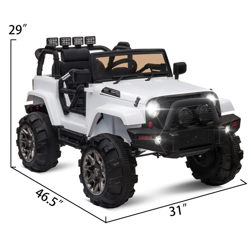 Kids 12V Electric Ride-On Truck with Remote Control and Built-in Music Magic Cars 13