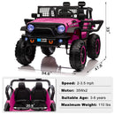 12V Electric Kids Ride-On Truck with Remote Control and 2 Seats Magic Cars 2