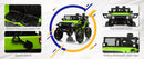 12V Electric Kids Ride-On Truck with Remote Control and 2 Seats, Green Magic Cars 11