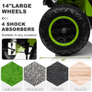 12V Electric Kids Ride-On Truck with Remote Control and 2 Seats, Green Magic Cars 5