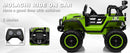 12V Electric Kids Ride-On Truck with Remote Control and 2 Seats, Green Magic Cars 9