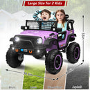 Kids 24V Electric Ride-On Truck with 2WD/4WD Switch and Dual Seats Magic Cars 6