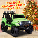 12V Electric Kids Ride-On Jeep Truck with Remote Control Battery-Powered Car Green Magic Cars 6