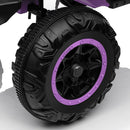 24V Electric Kids Ride-On Car with 2 Seats and 4WD/2WD Switch - Purple Magic Cars 8
