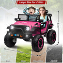 24V Kids Electric Ride-On Truck with Switchable 4WD/2WD and 2 Seater Magic Cars 10