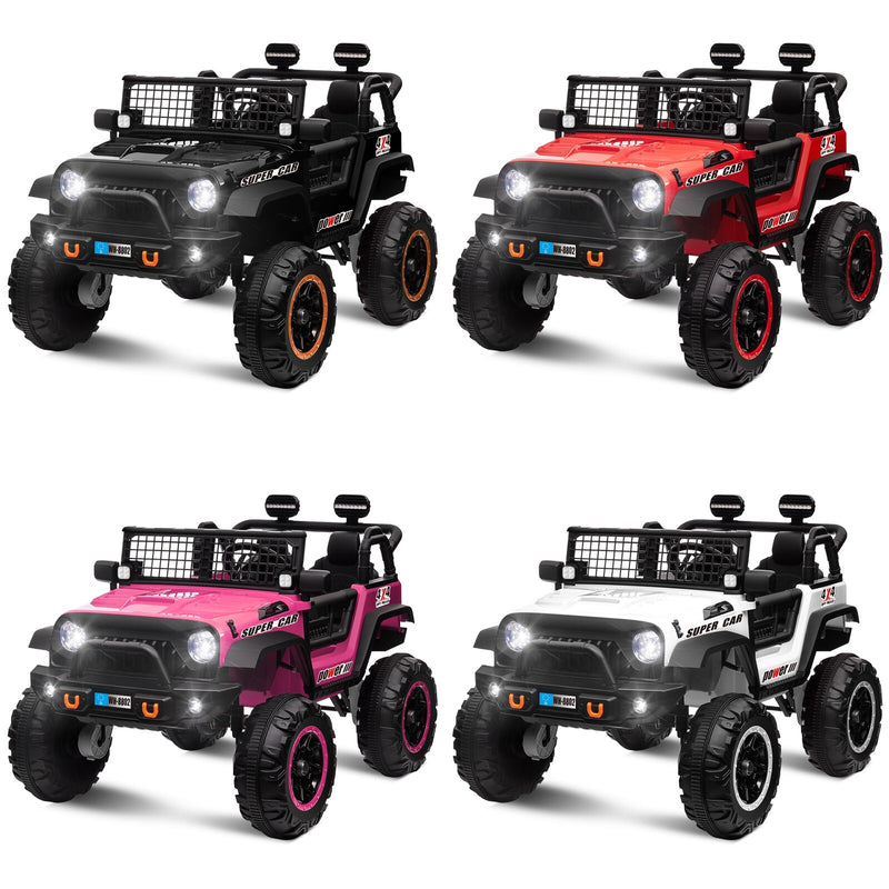 24V Kids Electric Ride-On Truck with Switchable 4WD/2WD and 2 Seater Magic Cars 9