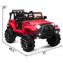 12V Kids Ride-On Jeep Truck Car with Remote Control and 3 Speed Settings Magic Cars 12