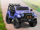 12V Electric Ride-On Jeep Truck for Kids with 2 Seats, 3 Speeds, and Remote Control, Blue Magic Cars 12