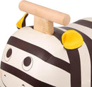 Zebra Wooden Ride-On Toy for Toddlers with Soft Seat and No Assembly Required Magic Cars 6