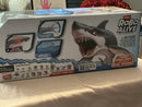 Robo Alive Robotic Great White Shark Toy with Illuminated Eyes and Battery Power Magic Cars 3