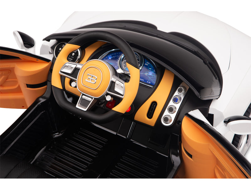 Bugatti Battery Powered RC Ride On Car W/Magic Cars® Wireless Parental Control