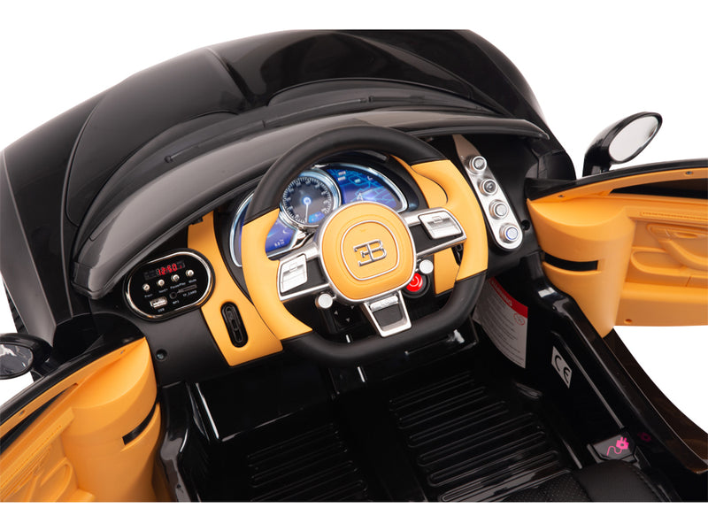 Bugatti Battery Powered RC Ride On Car W/Magic Cars® Wireless Parental Control