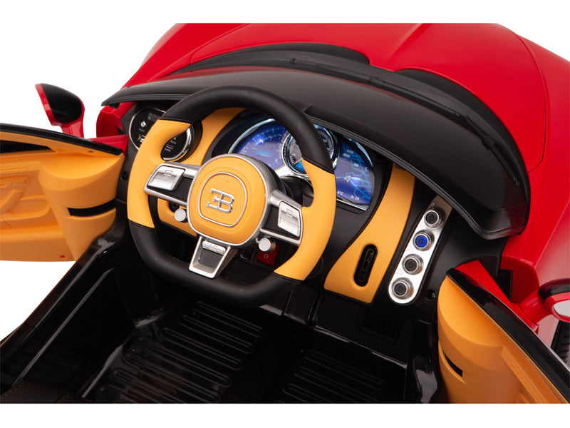 Bugatti Battery Powered RC Ride On Car W/Magic Cars® Wireless Parental Control