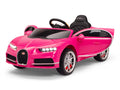 pink bugatti ride on car