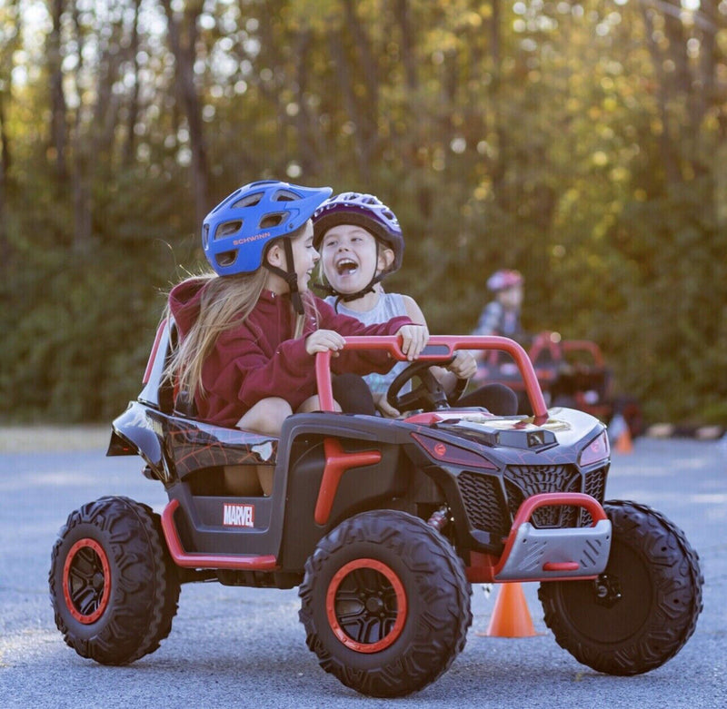 Spoder Man Ride On 12-Volt Spiderman UTV Ride-On with Real Doors and Two Seats - Brand Ne