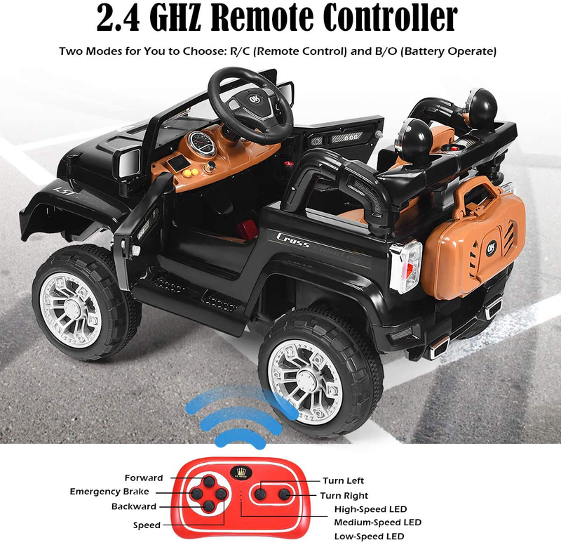 12v ride on jeep with remote control manual sales