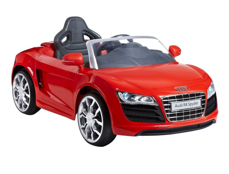12V AUDI R8 Spyder Battery Powered SUV Ride On Car in Red and White 12V AUDI R8 Spyder Battery Powered SUV Ride On Car in Red and White