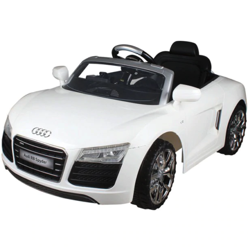 12V AUDI R8 Spyder Battery Powered SUV Ride On Car in Red and White
