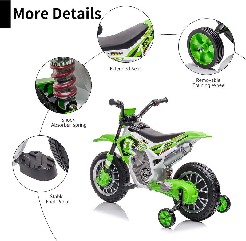 12V Battery Powered Electric Dirt Bike for Kids
