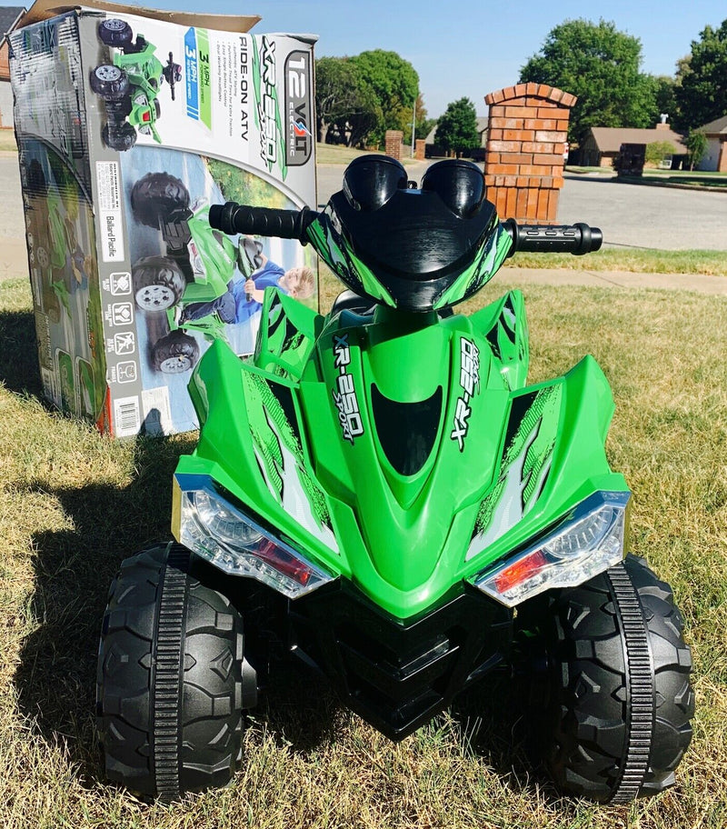 12V Battery Powered Kids ATV with Realistic Sounds and Lights Green