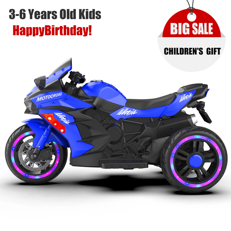 12V Battery Powered Kids Motorcycle Ride On Toy