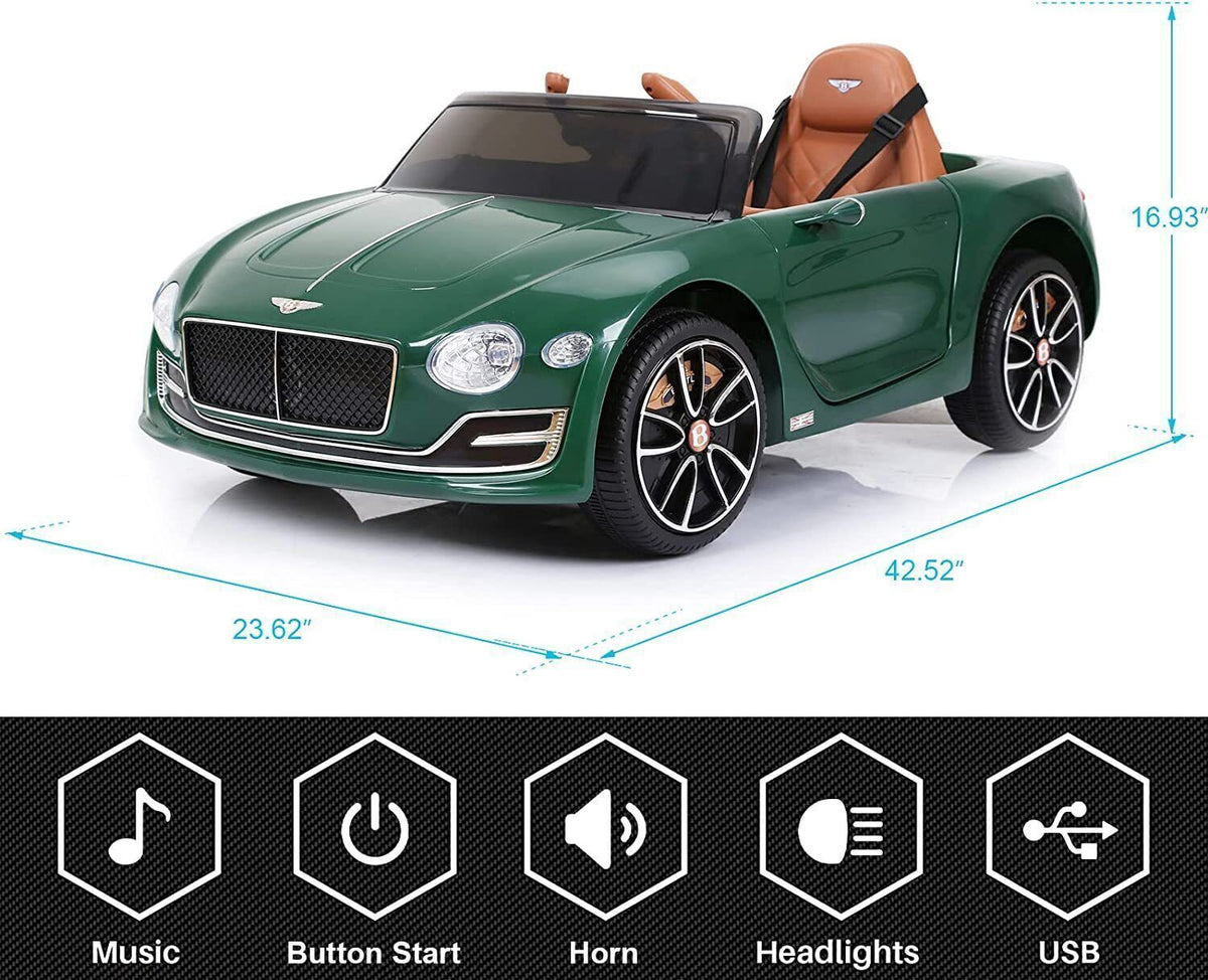 KENT KIDWELL ケント・キッドウェル　ヘッドマーチャントガレージキット 12V Electric Bentley Style Kids Ride-On Car with Remote Control - Perf