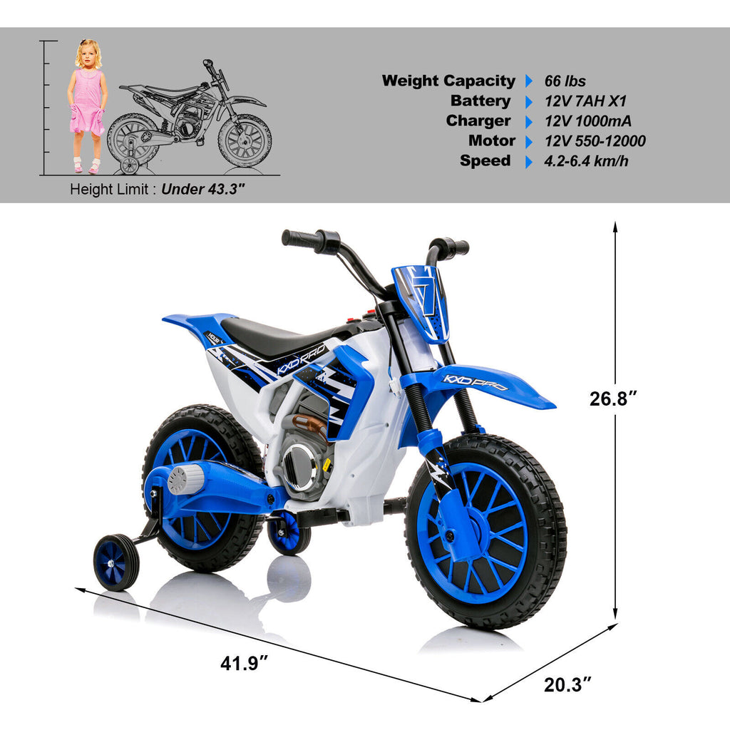 24 volt motorcycle with training on sale wheels