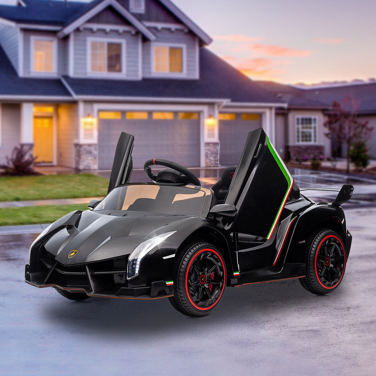 12V Electric Kids Supercar: Licensed Lamborghini Veneno Style Ride-On