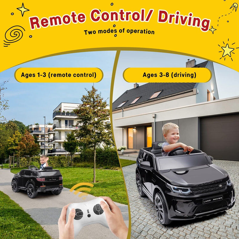 Remote Control Riding Cars For Kids 12V Electric Ride-On Car for Kids with Remote Control - Black