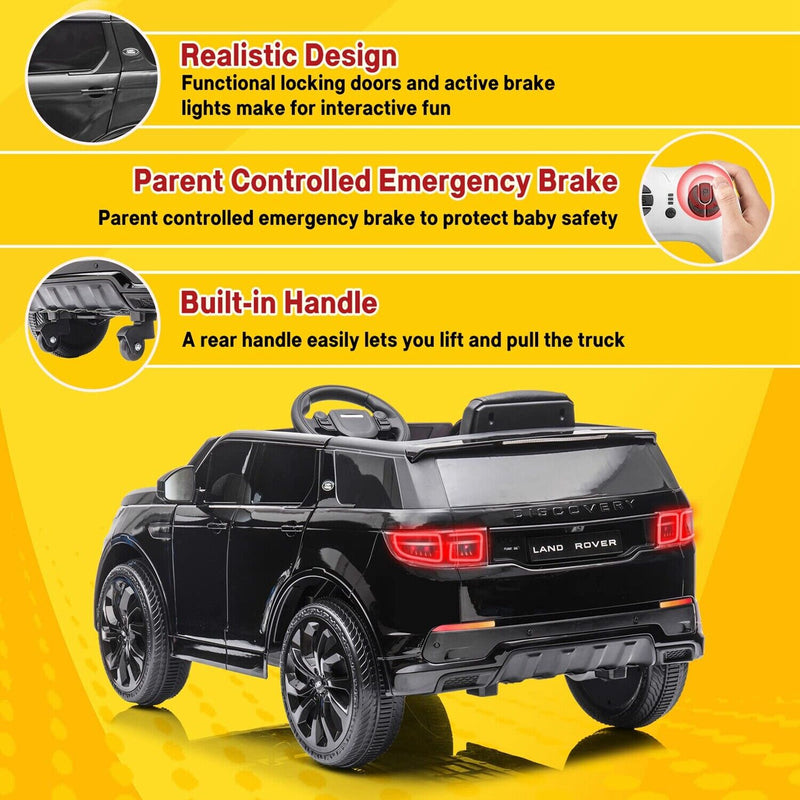 Remote Control Riding Cars For Kids 12V Electric Ride-On Car for Kids with Remote Control - Black