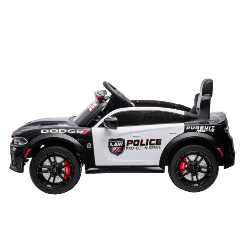12V Kids Ride-On Police Car with Remote Control - Licensed Dodge Charg