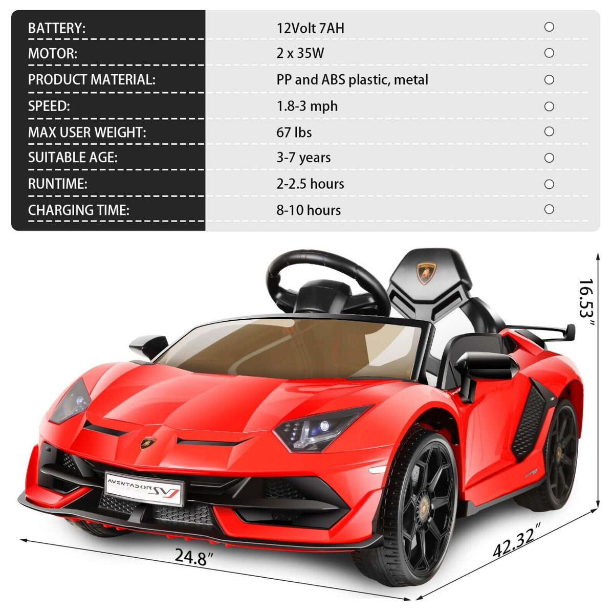 Red toy lamborghini new arrivals