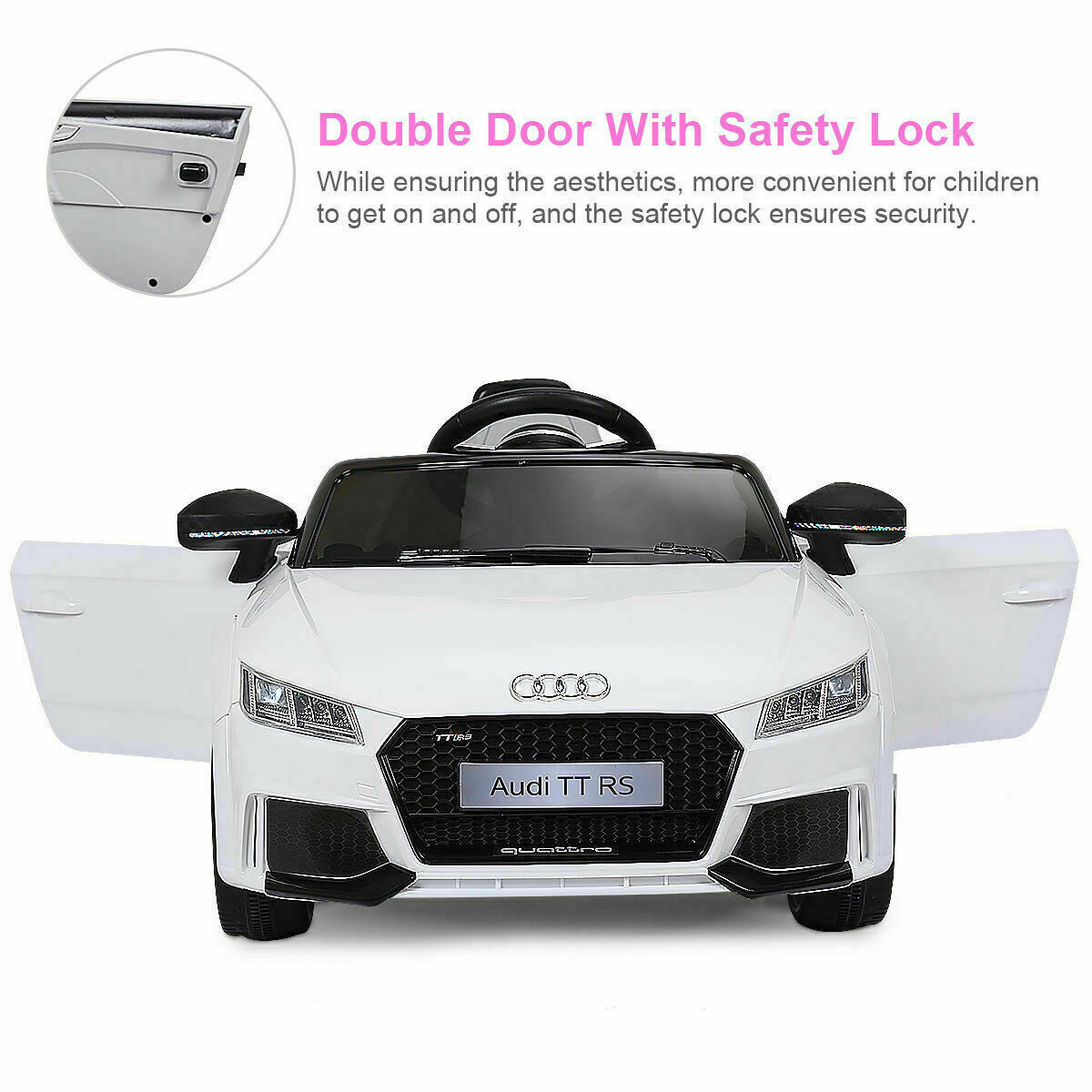 12V Licensed Audi TT RS Electric Ride On Car with Remote 12V Licensed Audi TT RS Electric Ride On Car with Remote