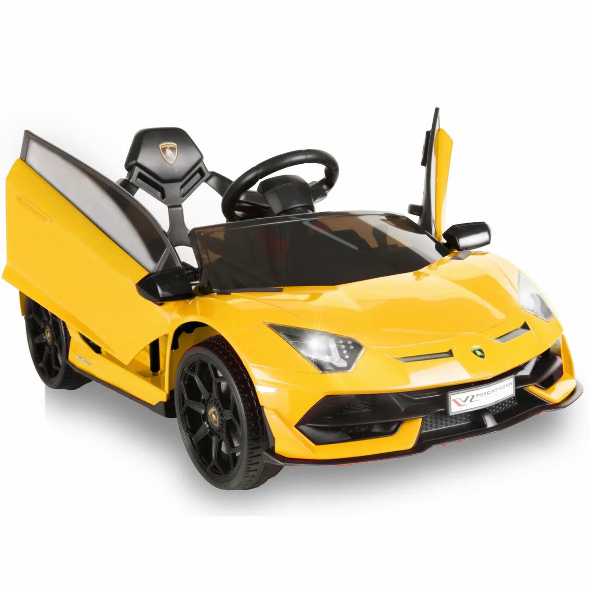 12V Licensed Lamborghini Aventador SVJ Electric Ride-On Car for Kids