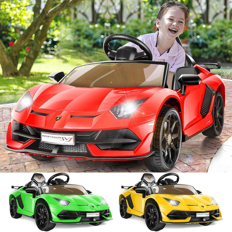 12V Licensed Lamborghini Aventador SVJ Electric Ride-On Car for Kids: The  Ultimate Driving Experience