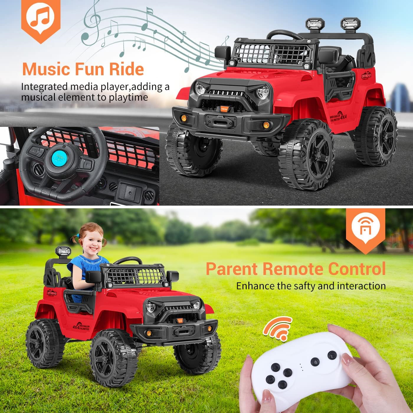 12V Remote Control Electric Truck: The Ultimate Ride-On Experience!