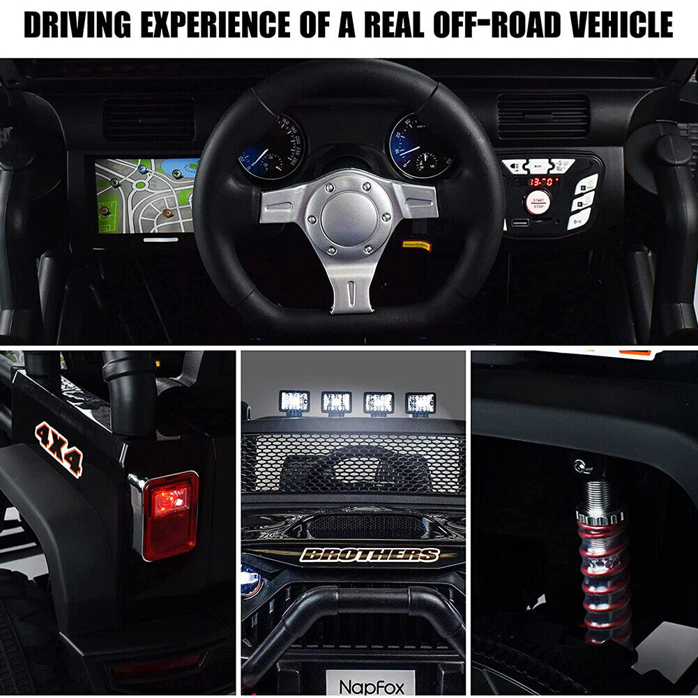 12V Remote Control Ride On Car Truck for Kids with Battery Electric Po