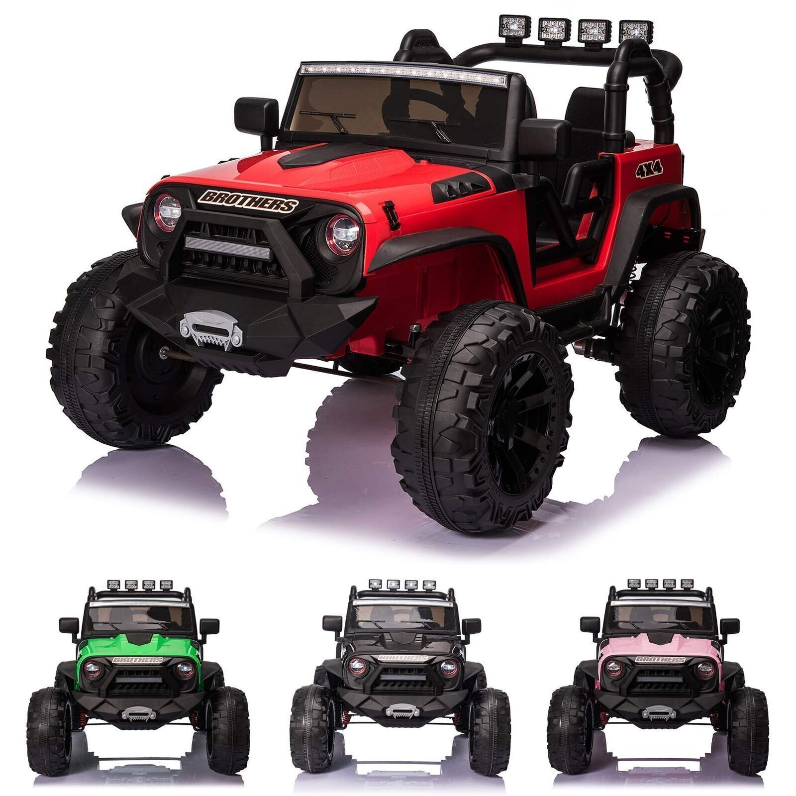 2 Seater 400W Electric Jeep For Kids With LED Lights And 24V Power 2-seater-400w-electric-jeep-for-kids-with-led-lights-and-24v-power