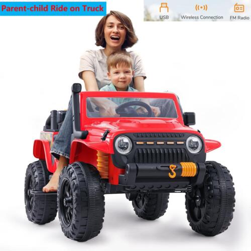 2-Seater Electric Ride-On Jeep for Kids with Remote Control, LED Light