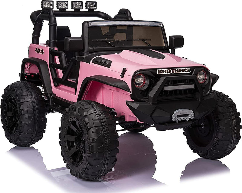 2 seater pink sales jeep