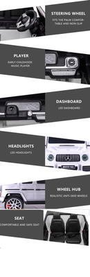 Mercedes G Wagon Ride On Car AMG G55 G63 For Children W/Magic Cars® Wireless Parental Control