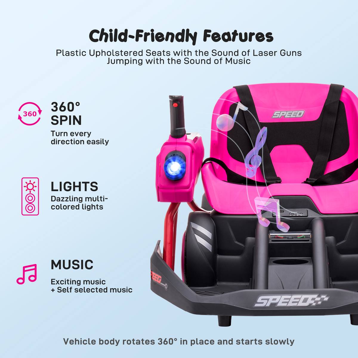peg perego remote control 360° Rotating Mecha Car for Kids with 4WD and 2.4G Remote Control White