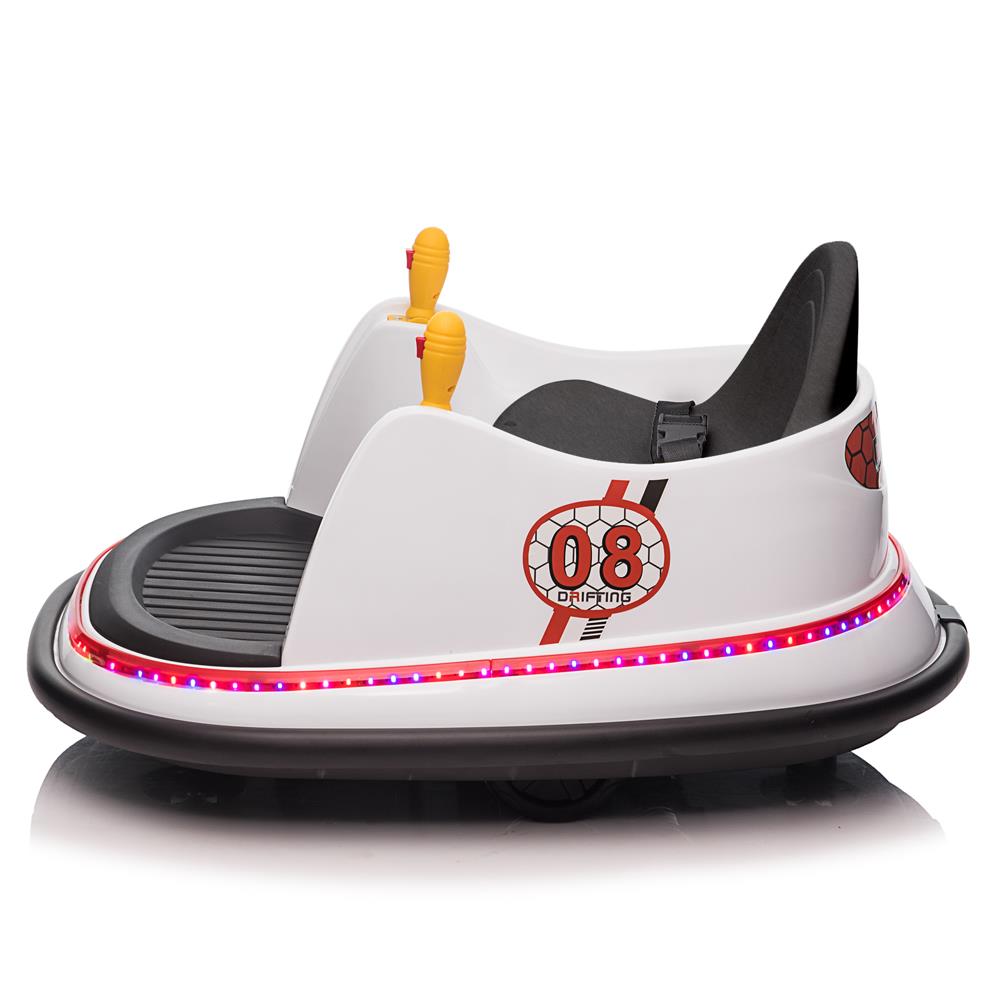 360 Spin Music Bumper Car: Electric Battery Powered Ride-On Toy for Ki