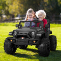 Kimbosmart 24V Electric Battery-Powered Children's Ride-On Vehicle Truck Featuring LED Lights, MP3 Player, and Bluetooth Connectivity
