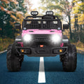 Kimbosmart Electric 24V All-Terrain Children's Ride-On Truck with MP3 Player, LED Lights, and Remote Control