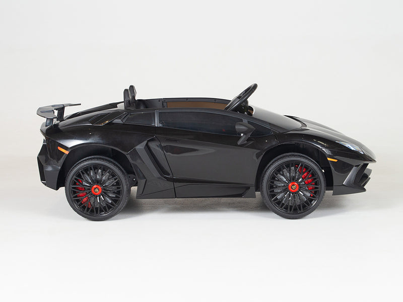 12V Lamborghini Aventador SVJ Children's Ride-On Sports Car with Remot